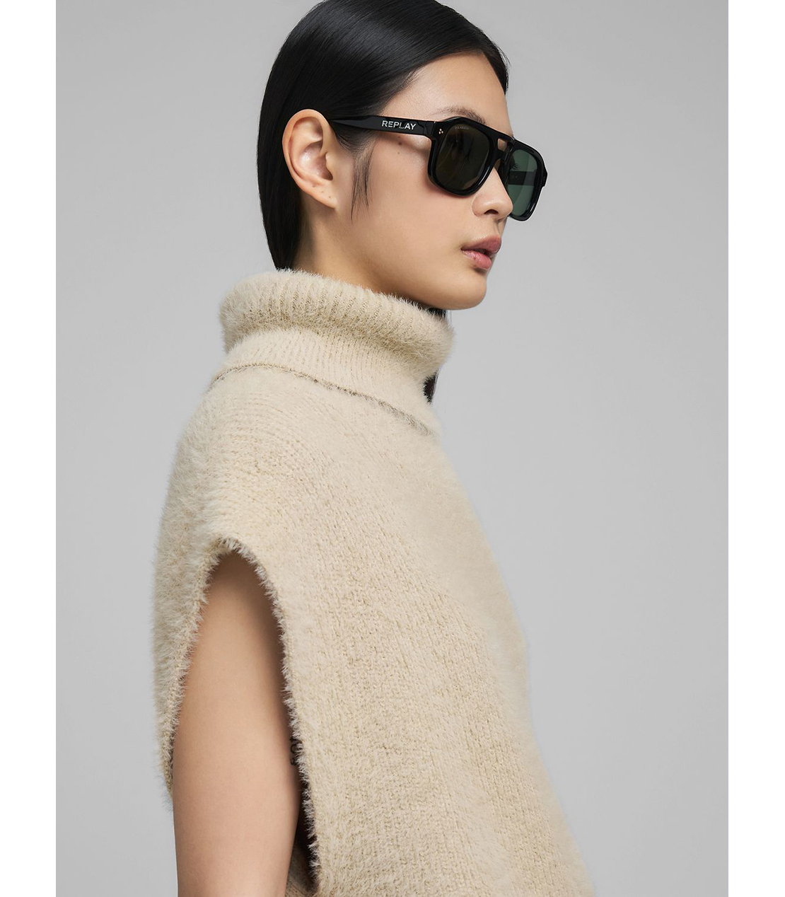 ヘアリーエフェクト ノースリーブ プルオーバー 詳細画像 ライトベージュ 7